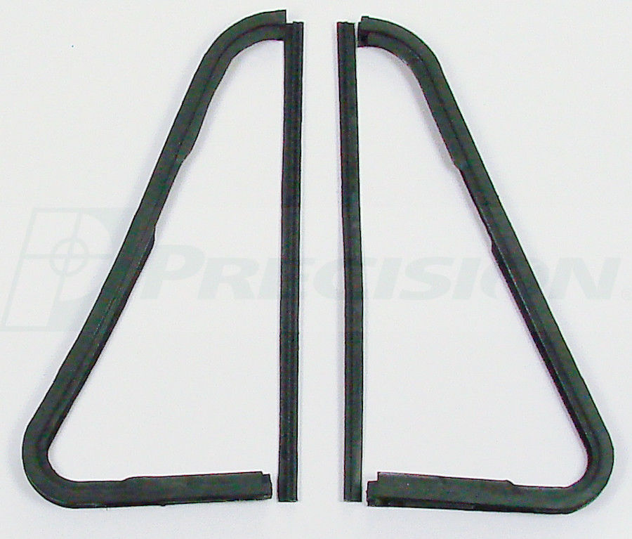 64-66 Chevy Truck Door Vent Window Glass Seals 4-PC Rubber Weatherstrip Kit