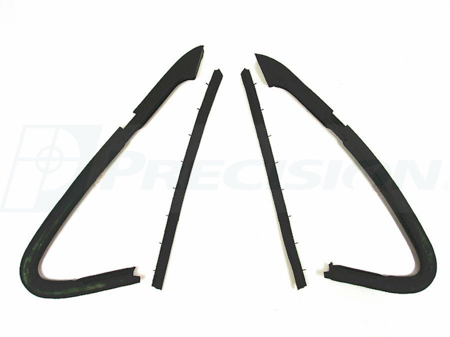 81-85 Chevy Truck Door Vent Window Glass Seals 4-PC Rubber Weatherstrip Kit