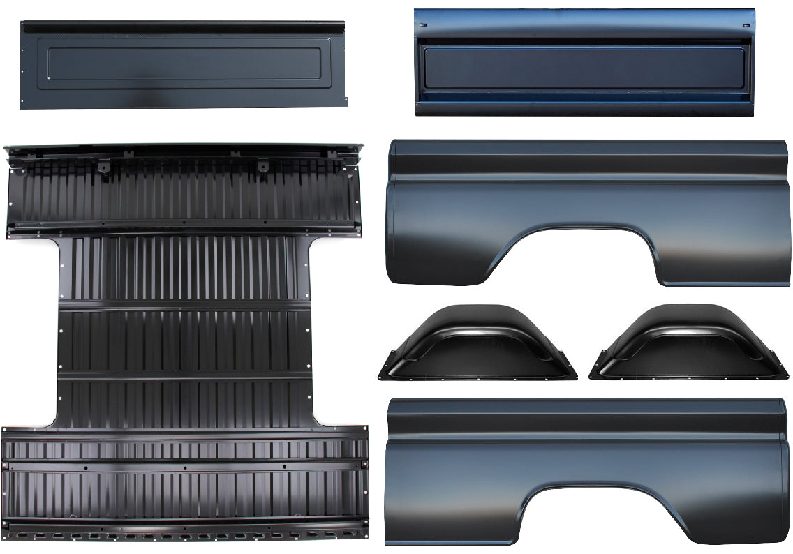 60-66 Chevy/GMC C10 Truck 6' Short Bed Fleetside Steel Bed Kit (Lettered Tailgate)
