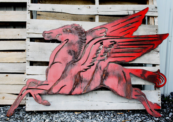 Large Mobil Oil Pegasus Garage Petroleum Art