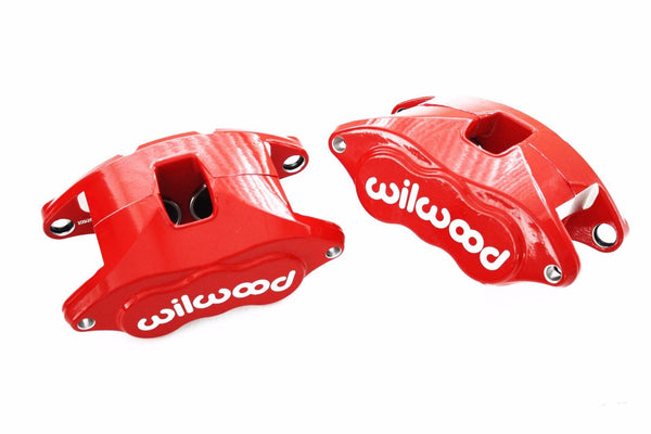 Wilwood Red D52 Brake Calipers & Pad Set 68-96 GM 1.040