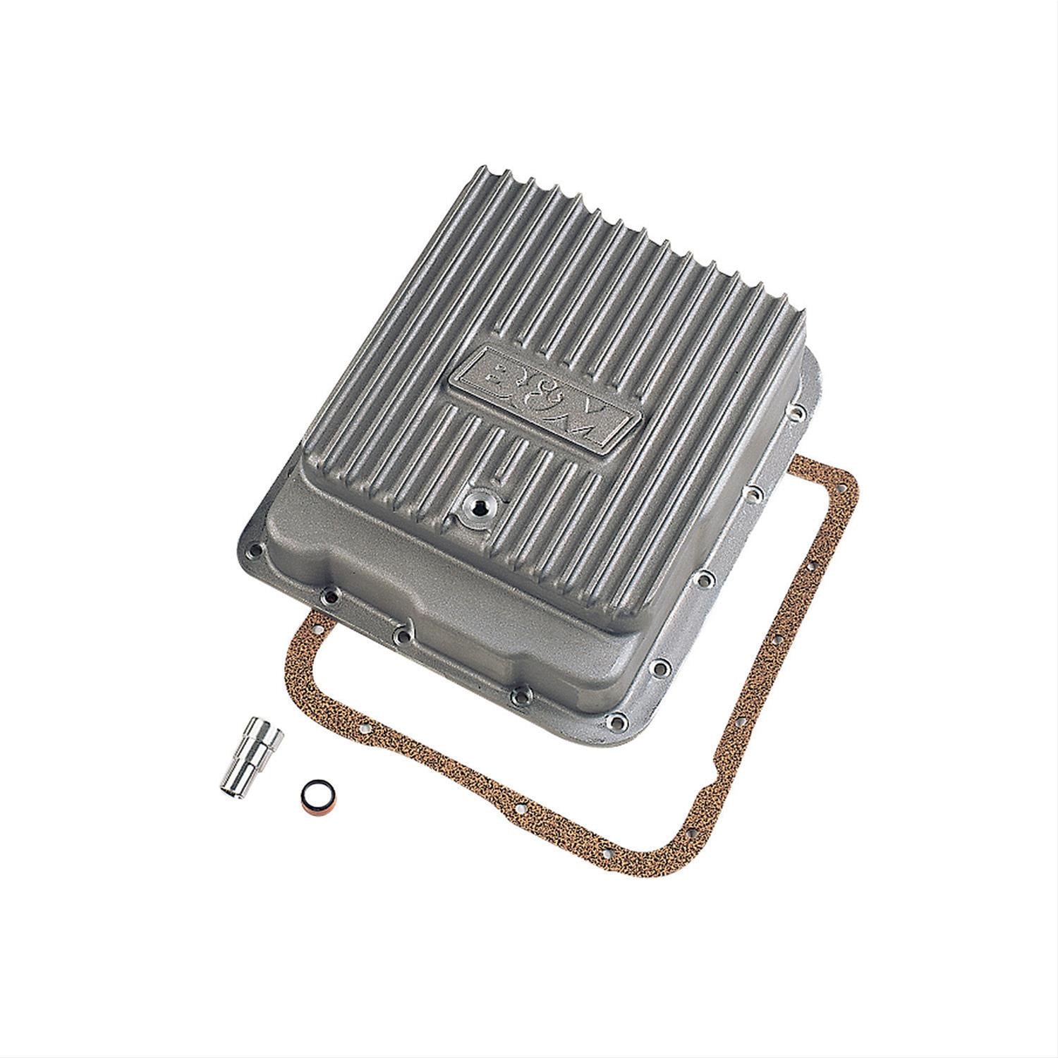 B&M Chevy Deep Finned Aluminum Transmission Pan 2 qts. Extra Capacity