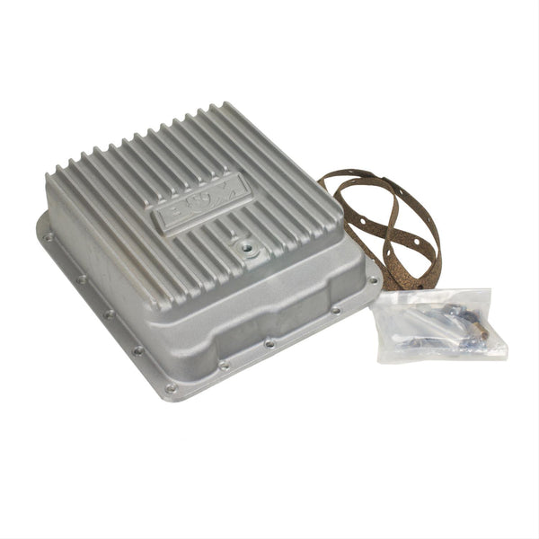 B&M Chevy Deep Finned Aluminum Transmission Pan 2 qts. Extra Capacity