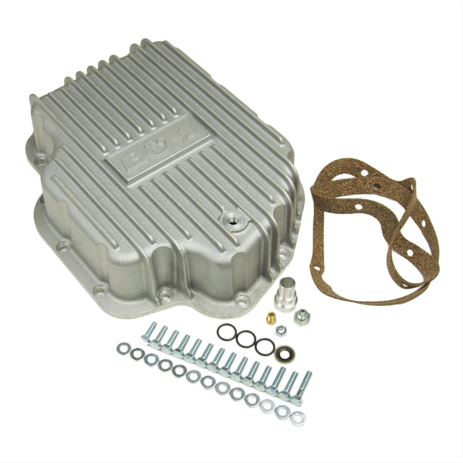 Deep Finned Aluminum Transmission Pan 2 qts. Extra Capacity