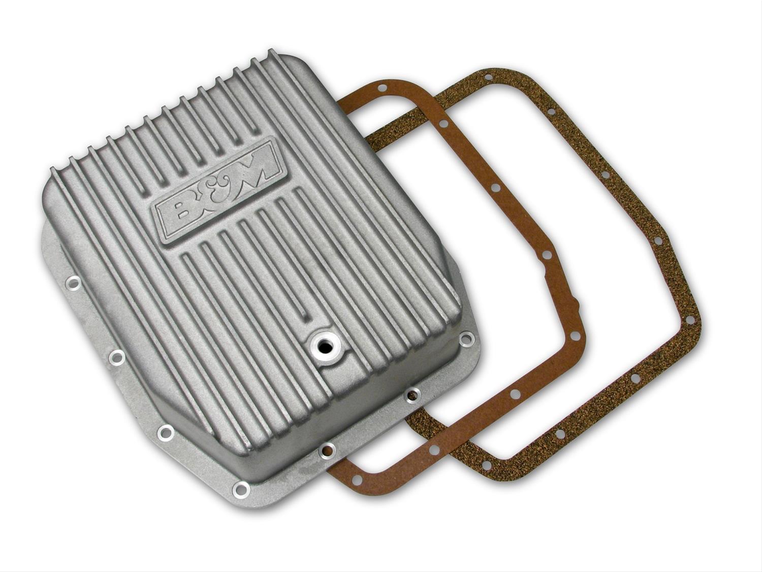 B&M Ford AOD / 4R70W Deep Finned Aluminum Transmission Pan 3 qts. Extra Capacity