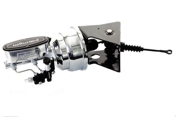 66-77 Ford Bronco Polished/Chrome Wilwood Master Cylinder Booster Proportioning Valve Kit
