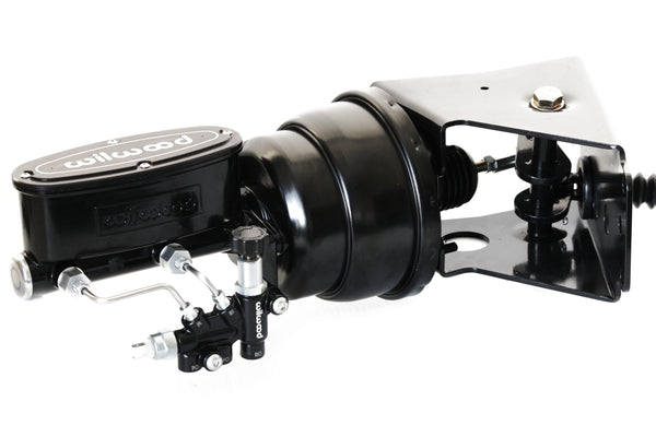 66-77 Ford Bronco Black Wilwood Master Cylinder Booster Proportioning Valve Kit