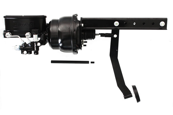 Universal Under Dash Brake Pedal w/ Black Wilwood Master Cylinder & 7