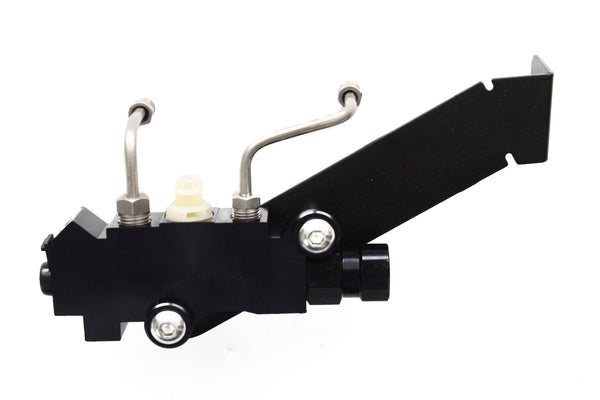 Wilwood Black Master Cylinder and Disc/Drum Proportioning Valve Bracket & Lines
