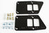 Black Chevy LS Billet Engine Conversion Motor Mount Adapter Plates Swap