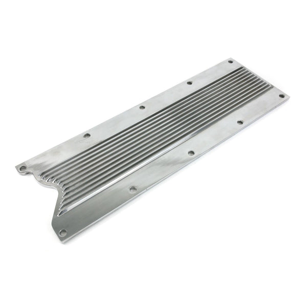 Finned Polished Aluminum Valley Cover w/ Bolts Knock Sensor Delete