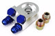 Billet Aluminum Remote Oil Cooler Sandwich Adapter for 2-3/4" Round Filter
