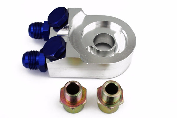 Billet Aluminum Remote Oil Cooler Sandwich Adapter for 2-3/4