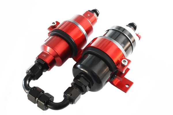 High Pressure 85 GPH/90 PSI EFI Inline Electric Fuel Pump Filter & Bracket