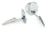 Chevy Car or Truck LH & RH Side Round Chrome Rear View Door Mirrors with Bowtie