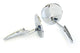 Chevy Car or Truck LH & RH Side Round Chrome Rear View Door Mirrors with Bowtie