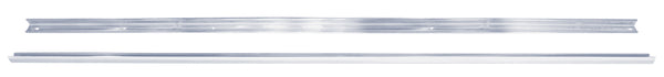 (2) 47-53 Chevy/GMC Truck Short Bed Stepside Angle Strip Set Zinc (Pair)