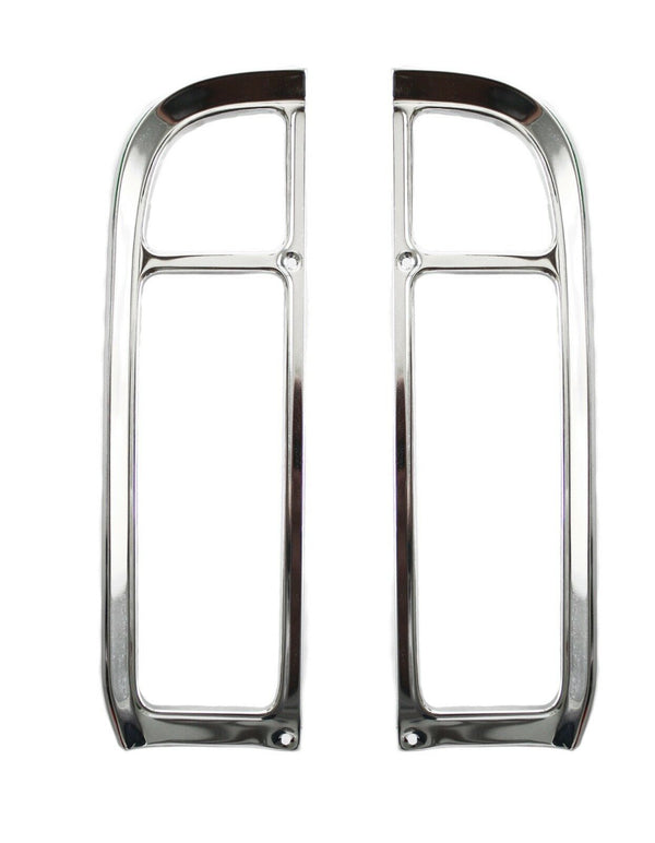 69-72 Chevy Fleetside Truck RH & LH Tail Light Lamp Trim Molding Bezels
