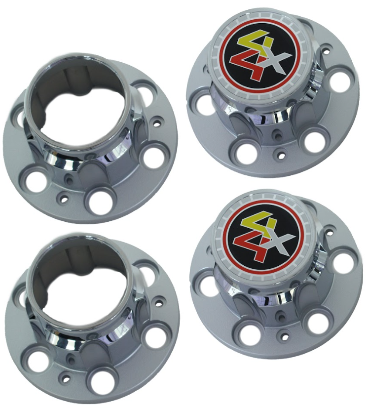7787 Chevy/GMC K10 4wd Truck Chrome Rally Wheel Center Hub Caps 6Lug