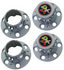 77-87 Chevy/GMC K10 4wd Truck Chrome Rally Wheel Center Hub Caps 6-Lug Bolt On