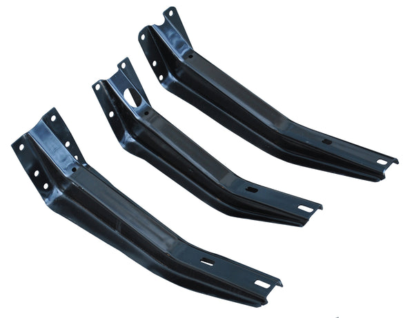 54-55 Chevy/GMC Truck LH Driver Step Running Boards, Brackets & Filler Panels