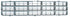 73-80 Chevy C10 Truck Plastic Inner Grille with Light Argent Silver Details