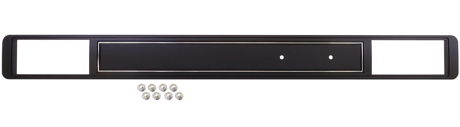 78-80 Chevy/GMC C10 Truck Black & Silver Passenger Side Dash Molding with A/C