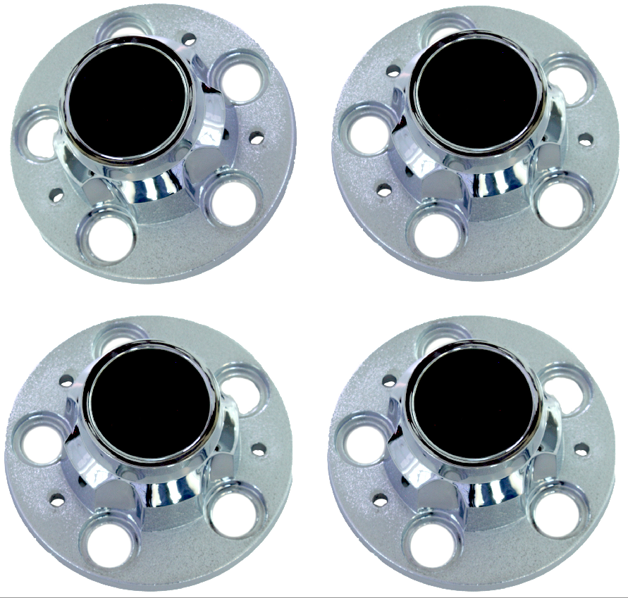 77-87 Chevy/GMC C10 2wd Truck Chrome Rally Wheel Center Hub Caps 5-Lug