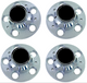 77-87 Chevy/GMC C10 2wd Truck Chrome Rally Wheel Center Hub Caps 5-Lug