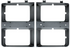 83-84 Chevy/GMC C10 Truck LH & RH Argent Dual Headlight Bezels with Chrome Trim