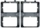 83-84 Chevy/GMC C10 Truck LH & RH Argent Dual Headlight Bezels with Chrome Trim