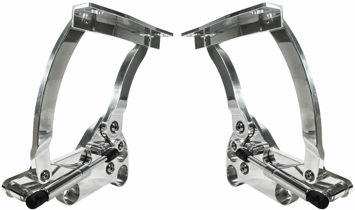67-72 Chevy/GMC C10 Truck LH/RH Polished Billet Aluminum Hood Hinges Pair