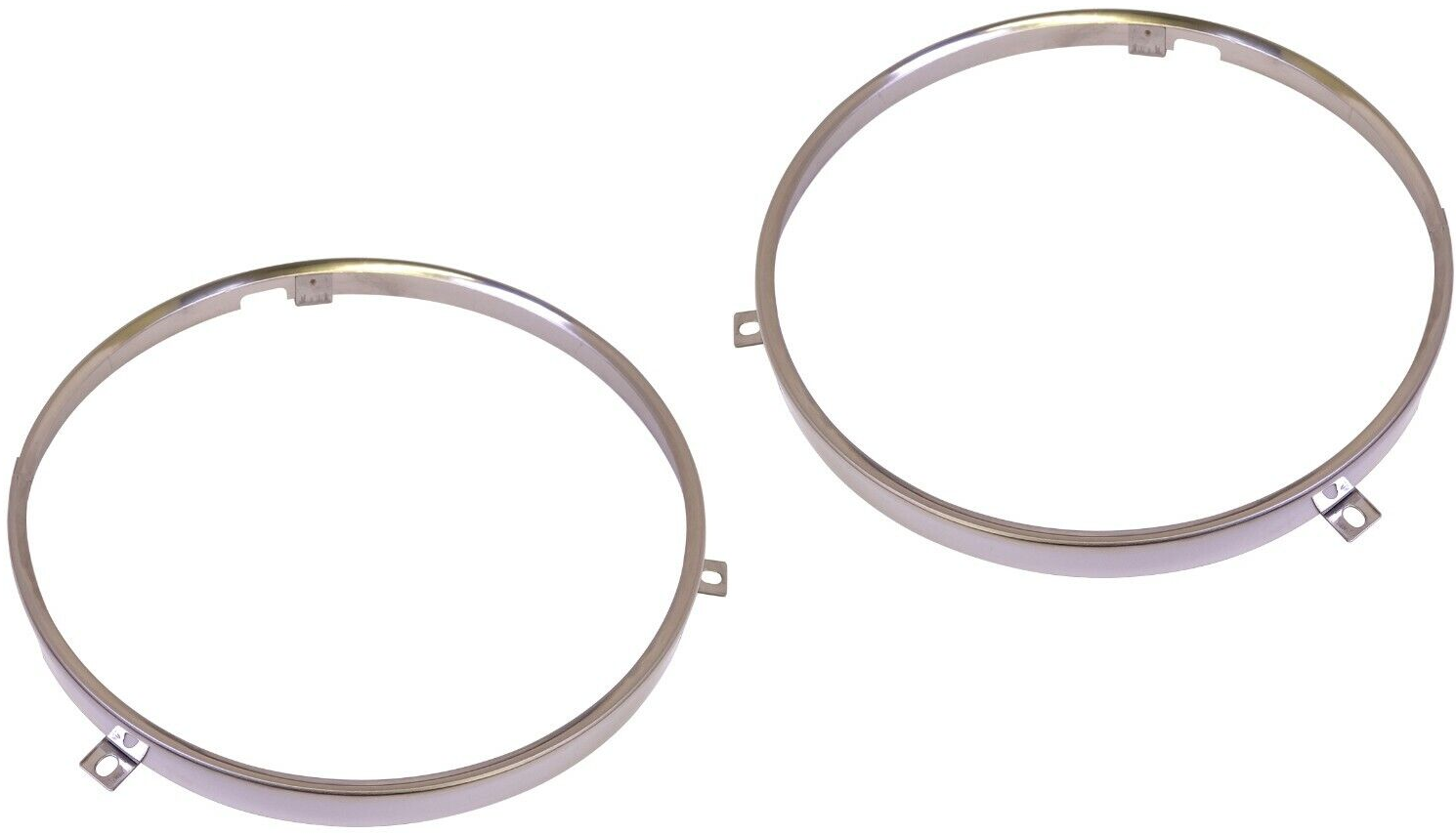 (2) 73-80 Chevy/GMC Truck/Car with Round Headlights Stainless Retaining Ring Set