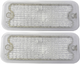 75-80 Chevy/GMC C10 Truck Front Clear Turn Signal Light Park Lamp Lens Set