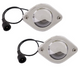 (2) 67-87 Chevy/GMC C10 Truck Rear Step Bumper License Plate Tag Lamp Lights
