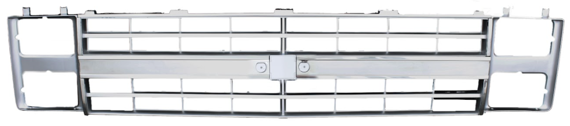 85-87 Chevy C10 Truck Plastic Grille with Stainless Molding & Dual Headlight Bezels