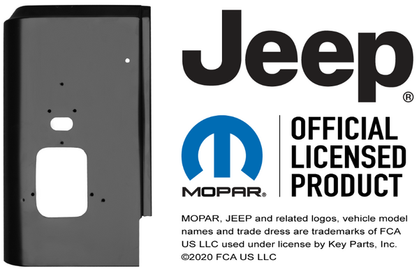 87-95 Jeep Wrangler YJ LH & RH Side Side Quarter & Rear Corner Tail Light Panels