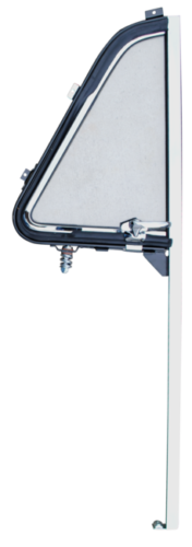51-54 Chevy/GMC Truck LH & RH Door Chrome Vent Window Glass Complete Assembly