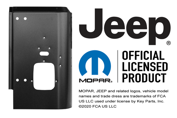 76-86 Jeep CJ-7 LH & RH Side Rear Corner Tail Light Panels