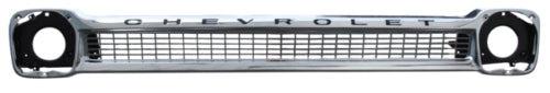 64-66 Chevy Truck Aluminum Grille Shell with Chevrolet Lettering & Head Light Bezels