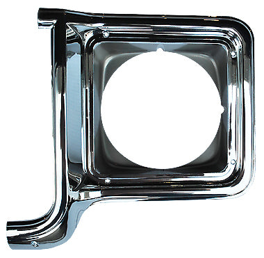 73-78 Chevy C10 Truck LH & RH Chrome Headlight Bezels (Pair)
