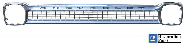 64-66 Chevy Truck Chrome Grille Shell with Bezels