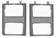 85-87 Chevy/GMC C10 Truck LH & RH Argent Dual Headlight Bezels (Pair)