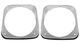 64-66 Chevy Truck Chrome Steel Head Light Bezels LH & RH Set