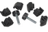 75-81 Chevy/GMC C10 Truck Hood to Grill Adjusters & Side Bumpers 8-PC Kit