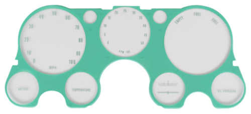 69-72 Chevy/GMC C10 Truck Dash Instrument Bezel Gauge Lens with Tachometer & Vacuum