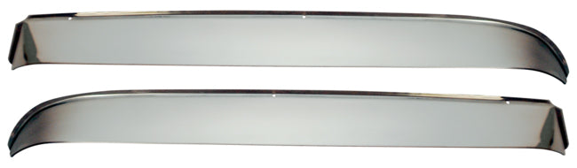 73-87 Chevy/GMC C10 Truck Polished Stainless Steel Door Glass Vent Shades