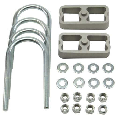 67-87 Chevy/GMC C10 Truck 1" Rear Leaf Spring Lift/Lowering Blocks with U-Bolts