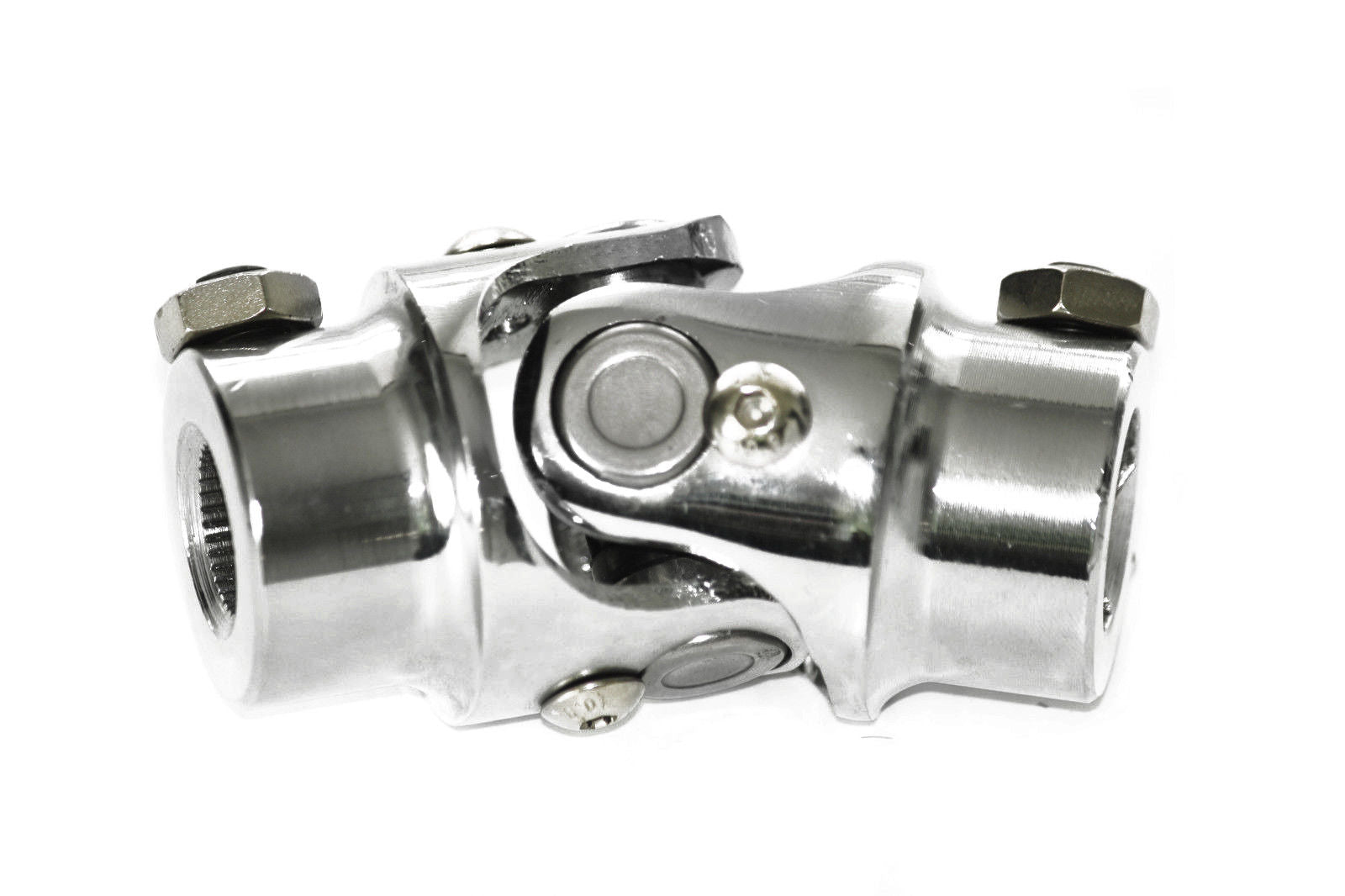 Chrome 3/4"-30 Spline To 3/4" DD Steering U-Joint Column Rod / Shaft