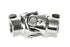 Chrome 1" Double D To 3/4" DD Steering U-Joint Column Rod / Shaft